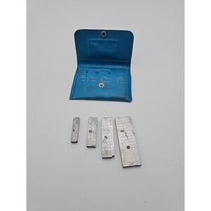 Vintage Fowler Adjustable Parallel 4 Piece Set 3/8″ – 1 5/16" 9.53mm To 33.34mm